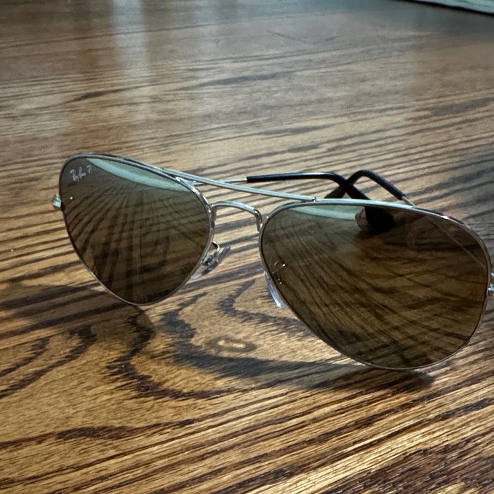 Ray-Ban Silver Aviator Sunglasses RB3025